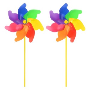 Unique Bargains PVC Material Fade-resistant Waterproof Outdoor Windmill Rainbow 2 Pcs - 1 of 4