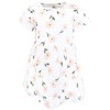 Hudson Baby Infant and Toddler Girls Cotton Dress and Cardigan Set, Sage Floral - 4 of 4