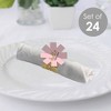 Big Dot of Happiness Hello Little One - Pink and Gold - Girl Baby Shower Paper Napkin Holder - Napkin Rings - Set of 24 - 2 of 4