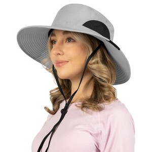 SUN CUBE Wide Brim Sun Hat Adults, Fishing Hats Sun UV Protection, Hiking Bucket Hat Safari Beach Boonie, UPF 50+ - 1 of 4