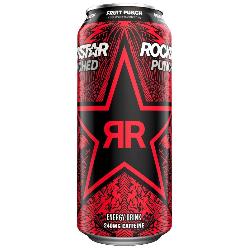 Rockstar Punched Fruit Punch Energy Drink - 16 fl oz can, 3 of 6