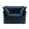 Grungis Corduroy Deep Seat Single Sofa with Back Cushion & Throw Pillows,Slip-covered Comfortable Futon Armchair for Living Room & Bedroom - 3 of 4