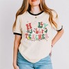 Simply Sage Market Women's Holly Jolly Teacher Short Sleeve Ringer Tee - 2 of 4