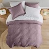 7Pcs Bed in a Bag Solid Comforter Set, Modern Chic Style Boho Soft Bedding for All Seasons, Lightweight Breathable Premium Bed Set with Pillow Cases - 4 of 4