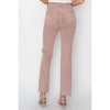 Women's Jazlyn High Rise Tummy Control Raw Hem w/Side Slit Stright - RISEN - 3 of 4