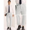 Lars Amadeus Men's Double Pleated Solid Color Slim Fit Dress Pants - 4 of 4