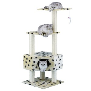 Go Pet Club 51" Classic Cat Tree Furniture with Sisal Covered Posts F32 - 1 of 2