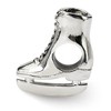 Black Bow Jewelry Sterling Silver Ice Skate Bead Charm - 2 of 4