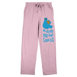 Sesame Street Cookie Monster You Have Cookies Women's Sleep Pajama Pants - 1 of 4