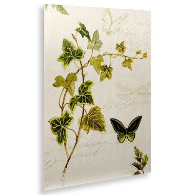 Trademark Fine Art-Lisa Audit 'Ivies and Ferns IV' Floating Brushed Aluminum Art