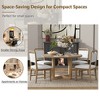 YOOCOZZ 5-Piece Round Dining Set with Upholstered Chairs - 2 of 4