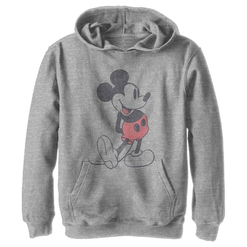 Boy's Disney Classic Mickey Mouse Pull Over Hoodie, 1 of 5