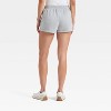 Women's Striped Graphic Shorts - Light Gray - 2 of 3