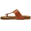 Very G Womens Danni 2 Floral Detail Fashion Flip Flop Sandal, Rust - 3 of 4