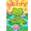 Briarwood Lane Spring House Flag 40x28 For Outdoor Peaceful Frog For Spring House Flag - 3 of 4