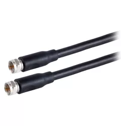 mow Privileged exile Philips 25' Rg6 Coax Cable - Black : Target