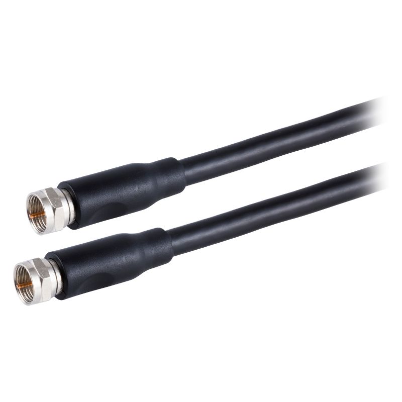 Philips 15' RG6 Coax Cable - Black, 1 of 8