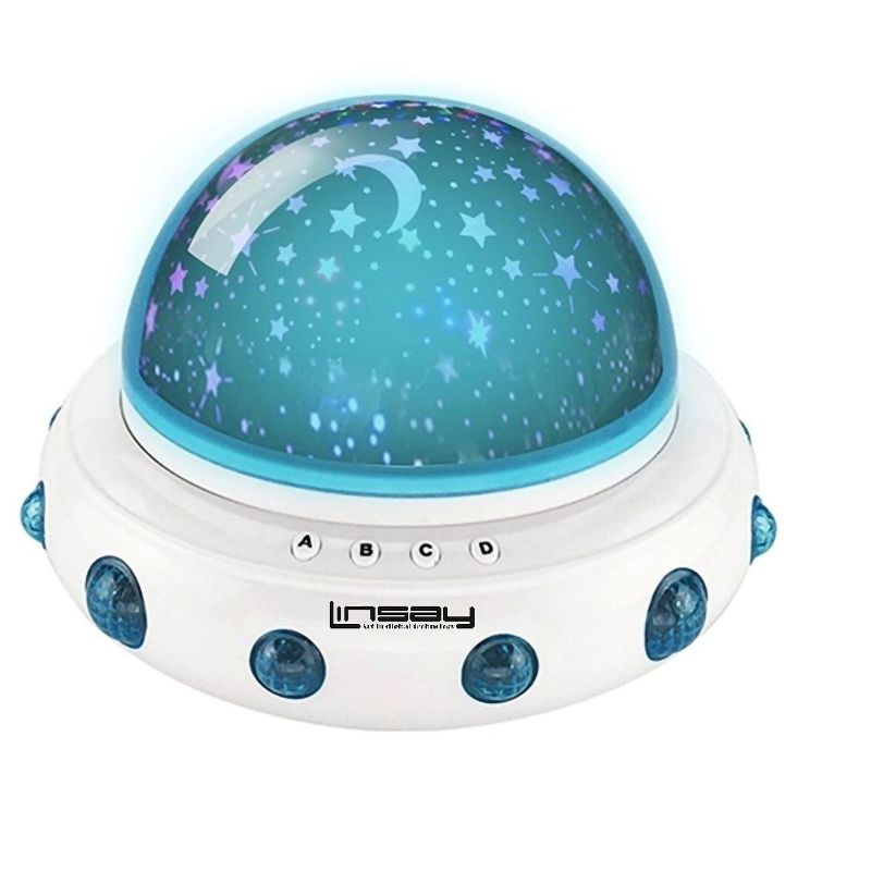 LINSAY Smart Kids Lamp Projector Universe Incandescent and Night Light, 1 of 6