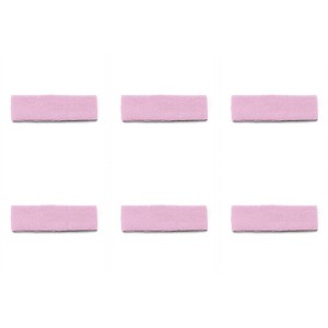 6 Pack Athletic Headbands for Men and Women Comfortable Secure Fit - 1 of 4
