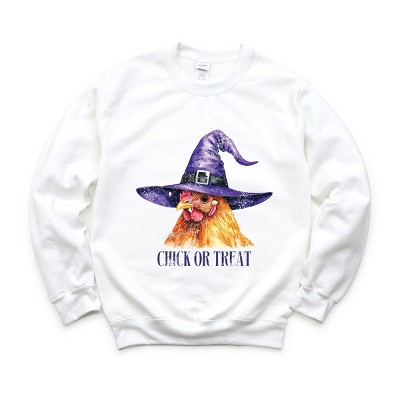 Simply Sage Market Chick Or Treat Watercolor Distressed Sweatshirt