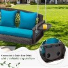 EROMMY Patio Hanging Swing Bench Chair with Cushions - 4 of 4