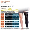 Copper Joe Full Leg Compression Sleeve - Support for Knee, Thigh, Calf, Arthritis, Running and Basketball. Single Leg Pant For Men & Women - 2 of 4