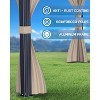 10x10 Ft Hardtop Gazebos with Heavy Duty Double Roof, Nettings and Curtains - 4 of 4