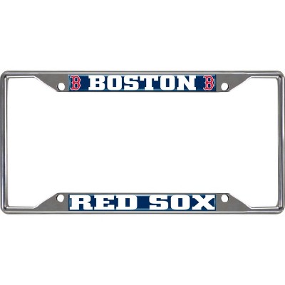 MLB Boston Red Sox Stainless Steel License Plate Frame