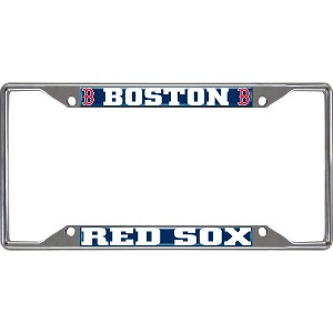 MLB Boston Red Sox Stainless Steel License Plate Frame - 1 of 3