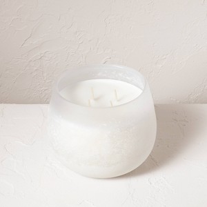 Clarity Fashion Salted Glass Wellness Jar Candle White - Casaluna™ - 1 of 4