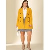Women's Plus Size Winter Outfits Notched Lapel Double Breasted Overcoats - Agnes Orinda - 2 of 4