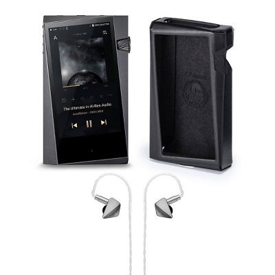 Astell & Kern A&Norma SR25 MKII Portable Music Player with AK Zero1 In-Ear Monitor Headphones & Protective Case (Black)