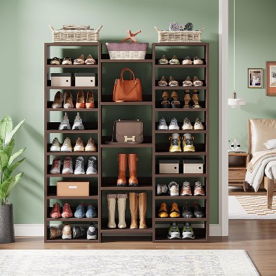 Hommoo 59" Tall 14-Tier Freestanding Shoe Rack