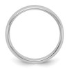 Black Bow Jewelry 4mm Rhodium Plated Sterling Silver Half Round Standard Fit Band - 2 of 4