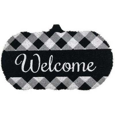 Briarwood Lane Black & White Pumpkins Fall Doormat Primitive Autu : Target