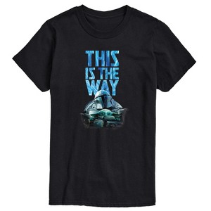 Men's - Star Wars - The Mandalorian This Is The Way Hyperspace Short Sleeve Graphic T-Shirt - 1 of 4