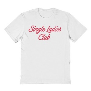 Social Collective Men's Single Ladies Club  Valentines Day Short Sleeve Graphic Cotton T-Shirt - 1 of 3