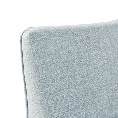 Bedford Farmhouse Light Blue Swivel Accent Chair with Lumbar Support