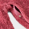 Baby Girls' Faux Shearling Colorblock Romper - Cat & Jack™ Pink - 4 of 4