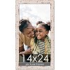 PosterPalooza | Shabby Chic White Picture Frame - UV Acrylic, Foam Board Backing, Hanging Hardware - 2 of 4