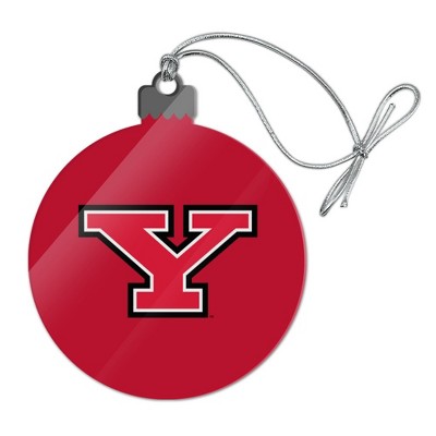Youngstown State Primary Logo Acrylic Christmas Tree Holiday Ornament