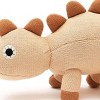 TopComfy Baby and Toddler Learning Toys Knitted Stuffed Dinosaur Soft Toy Detailed Knitted Scales Soft Spine Kids Playmate For Kids, Brown, 17"*6"*2" - 4 of 4