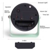 Aoibox Silent Analog Alarm Clock with Quartz Movement, Snooze & Light, Easy to Set for Home, Travel, Office, Compact & Portable (Green) - 3 of 4