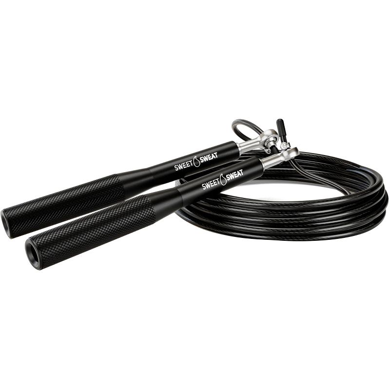 Sports Research Sweet Sweat Adjustable Length Speed Jump Rope, 2 of 3