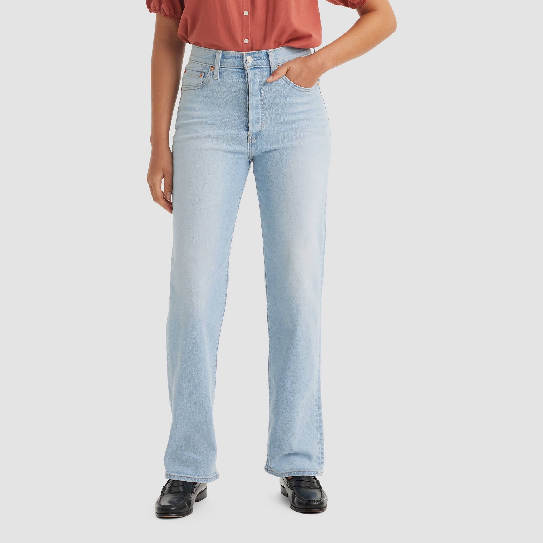 Levi's® Women's Ultra-High Rise Ribcage Straight Jeans - All Alone 25: Heavyweight Denim, Relaxed Fit, 32" Inseam
