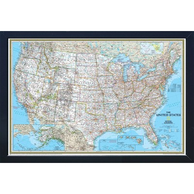 National Geographic Magnetic Travel Map USA Classic - Large