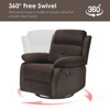 Lirago Small Rocker Swivel Recliner Chair for Adults Women Compact Spaces Bedroom Living Room Adjustable Recliner Easy Assembly - 3 of 4