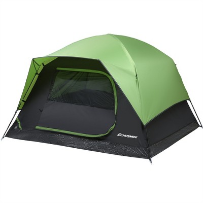 EchoSmile Green 4-Person Nylon Dome Tent