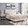 Roundhill Furniture Findlay 3-Piece Bedroom Set, Plush 3D Upholstered Bed with Two Nightstands - image 3 of 4