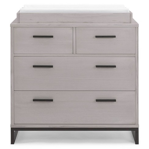 Simmons Kids Foundry 4 Drawer Dresser With Changing Top Rustic